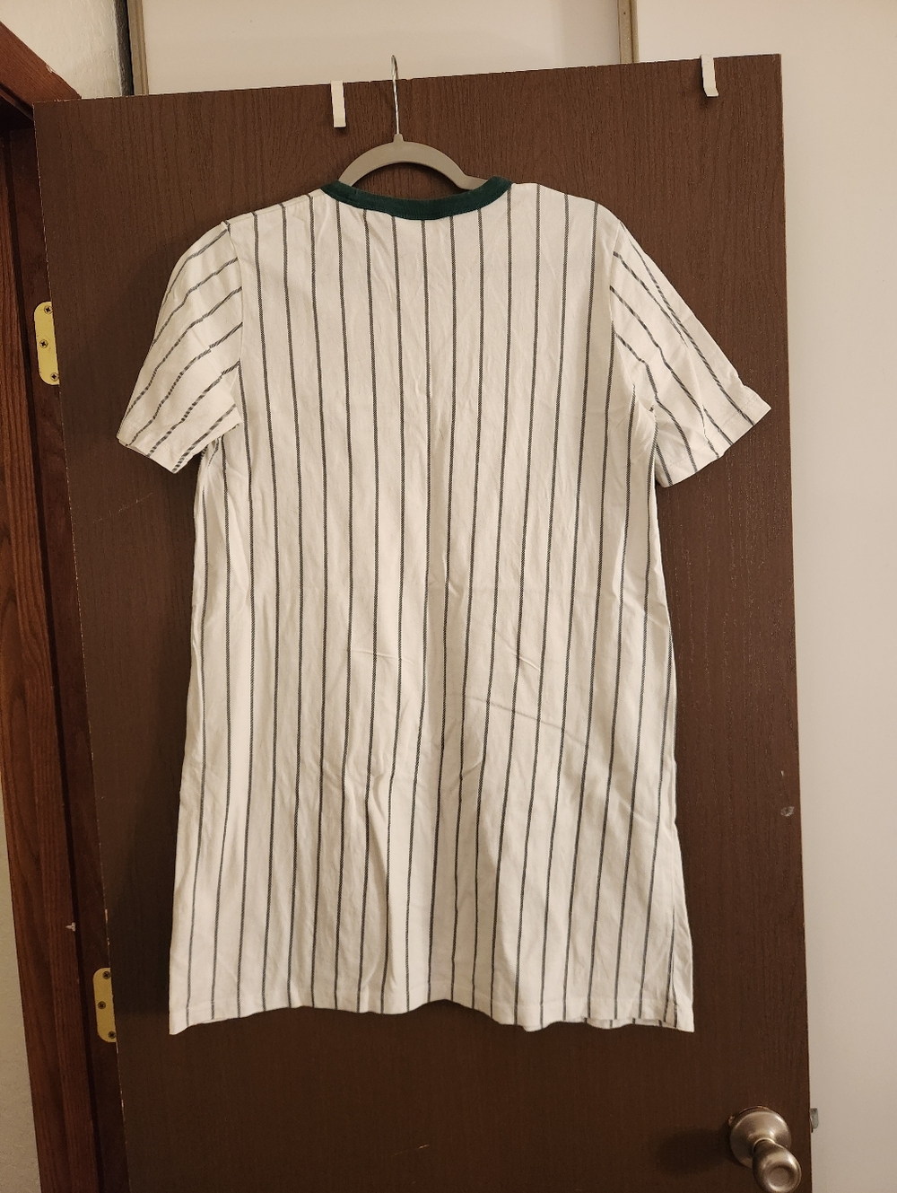 Adidad White And Green Stripes T Shirt Dress - Picture 2 of 4
